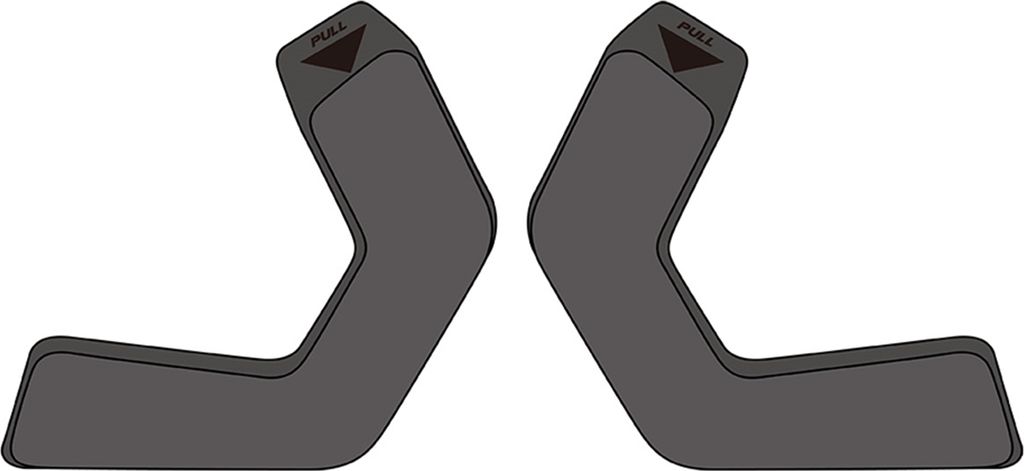 iXS Cheek Pad Kit Set Trigger X black 20mm