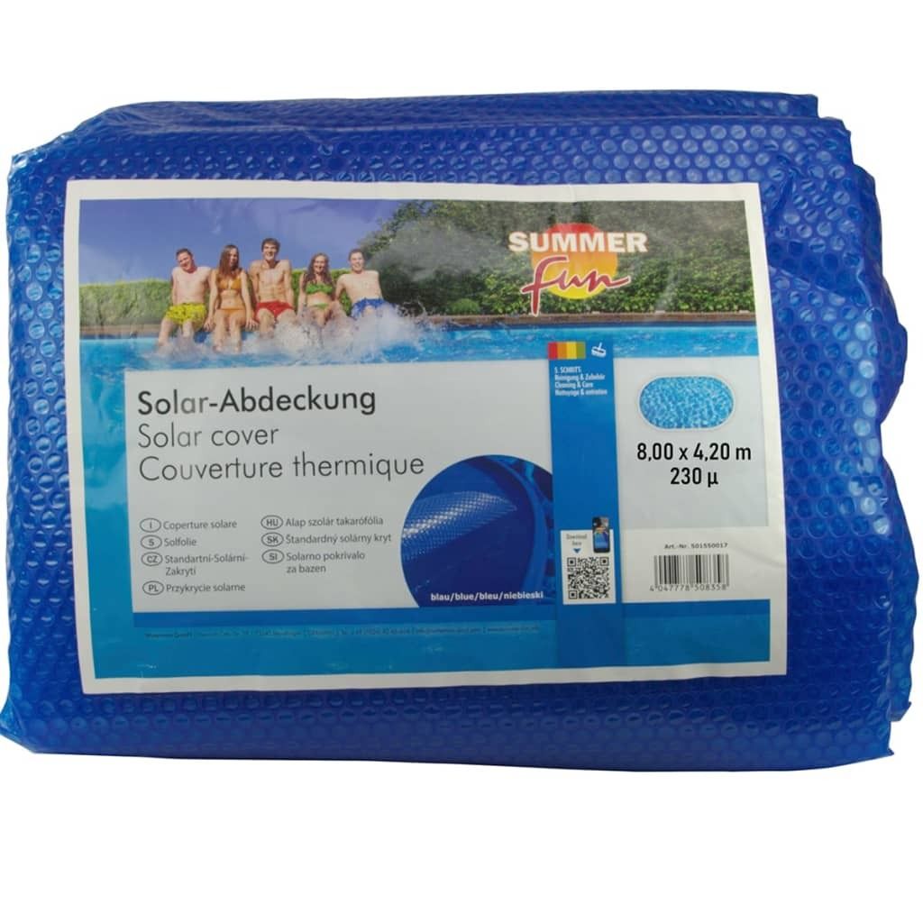 Summer Fun Sommer Poolabdeckung Solar Oval 800x420 cm PE Produktbild 