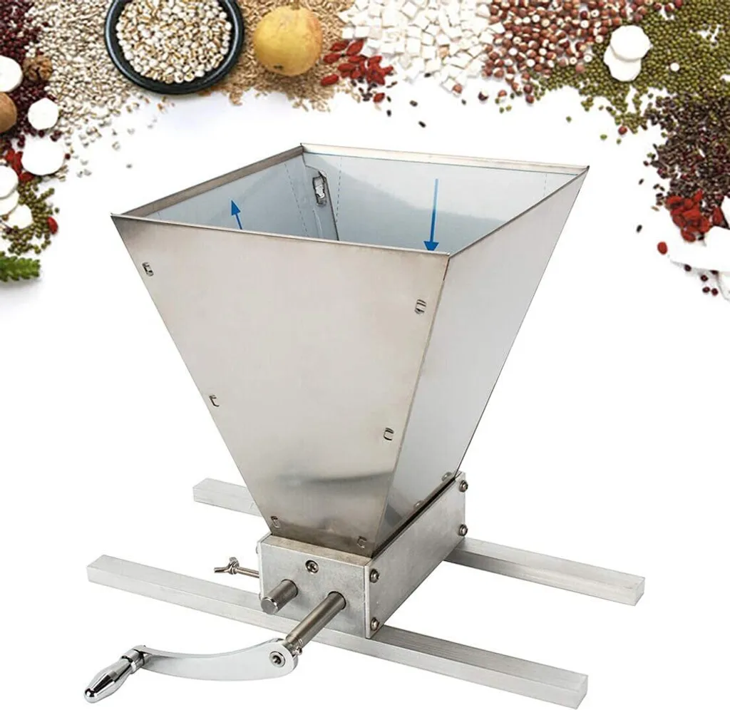 Moulin à malt inox pour brassage de bière maison - Spécial orge et blé