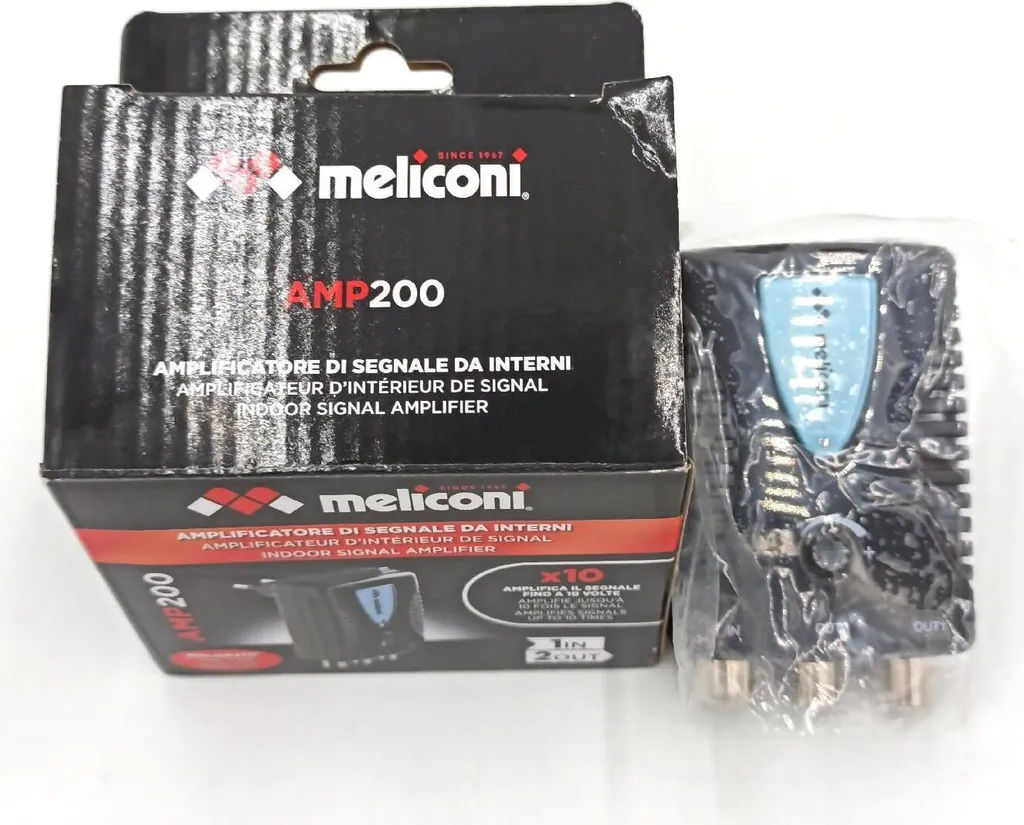 Meliconi AMP 200: Migliora la Qualità Immagine TV 4K Digital Terrestrial - 4