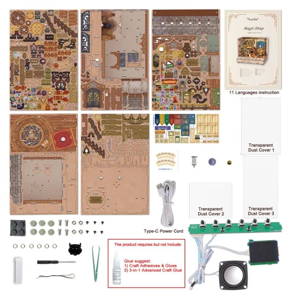 Puzzle 3D Magic Shop Tonecheer - Activité créative et déco zen à assembler