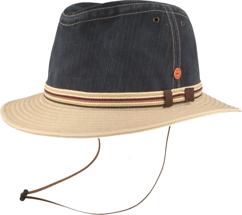 Mayser Flapper Outdoorhut Menowin mit Kinnband UV-Schutz 80 in blau