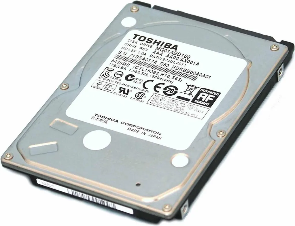 HDD Toshiba 500GB MQ01ABD050V SATA 2.5" | Per Notebook e Console