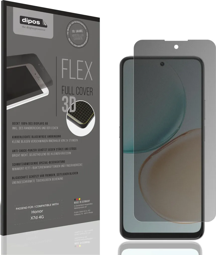 2x Pellicola per Honor 7A Protettiva Protezione opaco Vetro Flessibile 9H dipos