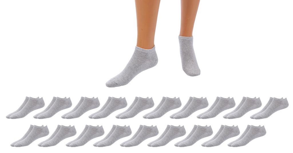 Betz 20 Paar Sneaker Socken Damen und Herren - Füßlinge – Kurze Socken - Baumwolle mit Komfortbund ohne drückende Naht – Classic – Größe...