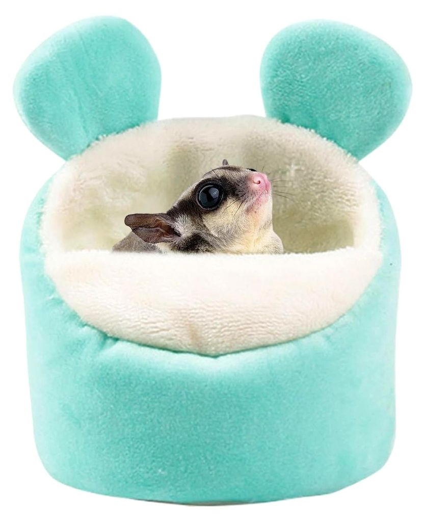 Animal House - Warmes Nest und Zubehör für den Käfig | Hängemattenbett für Hamster | Für Tiere wie Eichhörnchen, Marmosetten, Rennmäuse, Ch...