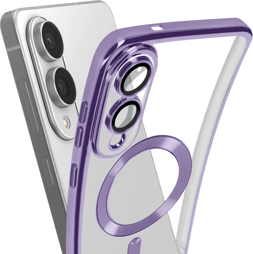 Custodia Samsung S25 Edge Avizar MagSafe Viola Silicone - Zero Problemi - 3