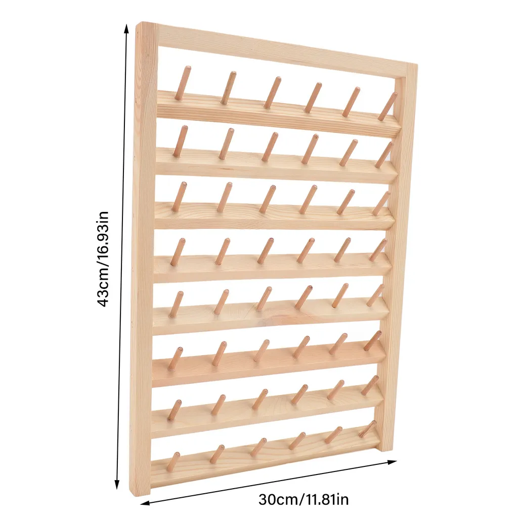 Porte-fil de Couture Mural en Bois Écolo 48 Broches pour Broderie DIY - 4
