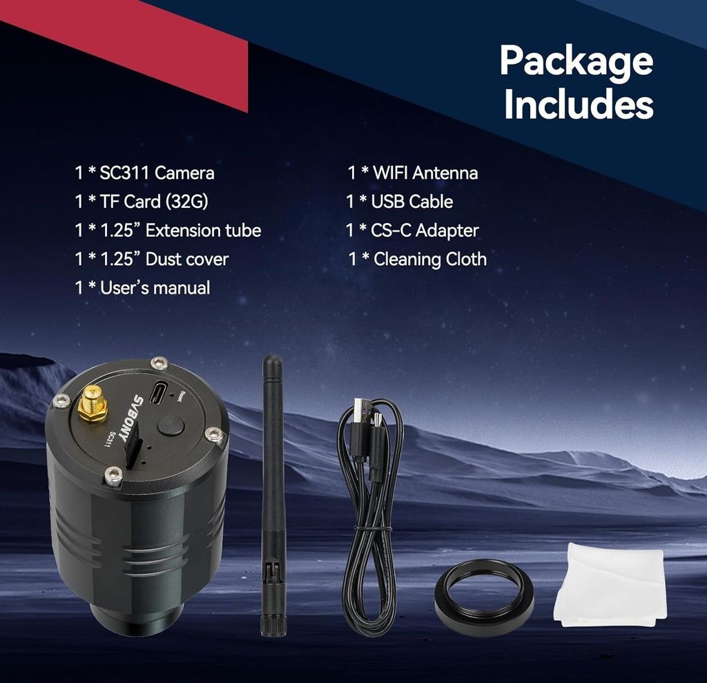Svbony SC311 základní astronomická kamera s WiFi Obrázek produktu 9
