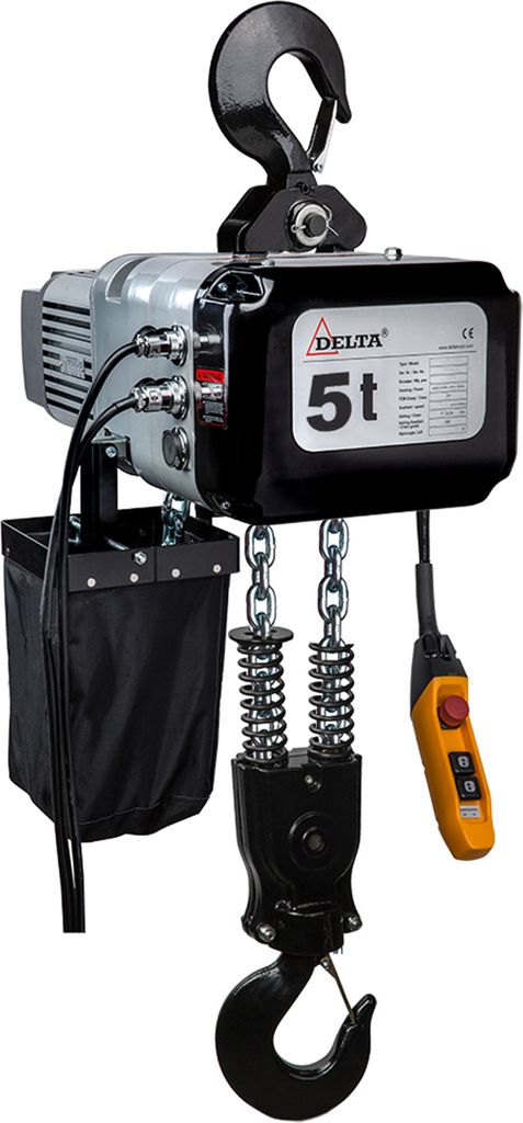 DELTA Elektrischer Kettenzug DTS – 400V - Tragkraft 5,0t Hubhöhe 6m 2 Geschwindigkeiten