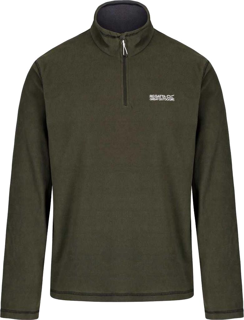Regatta Great Outdoors Herren Thompson Fleece-Top mit Reißverschluss bis zur Brust RG1390 (2XL) (Dunkles Khaki)