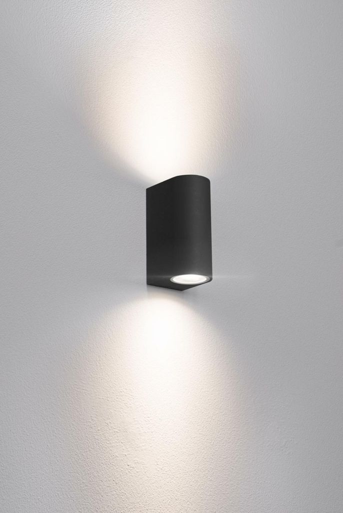 CENTURY Außenwandleuchte AXO 2XGU10 schwarz