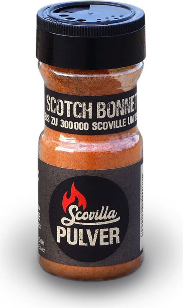 Scovillas Scotch Bonnet, Chilipulver im Shaker, 50g Produktbild 