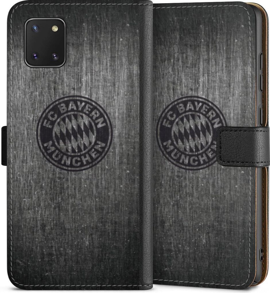 DeinDesign Klapphülle für Samsung Galaxy Note 10 lite Handytasche Lederhülle Tasche FC Bayern München FCB Metallic Look