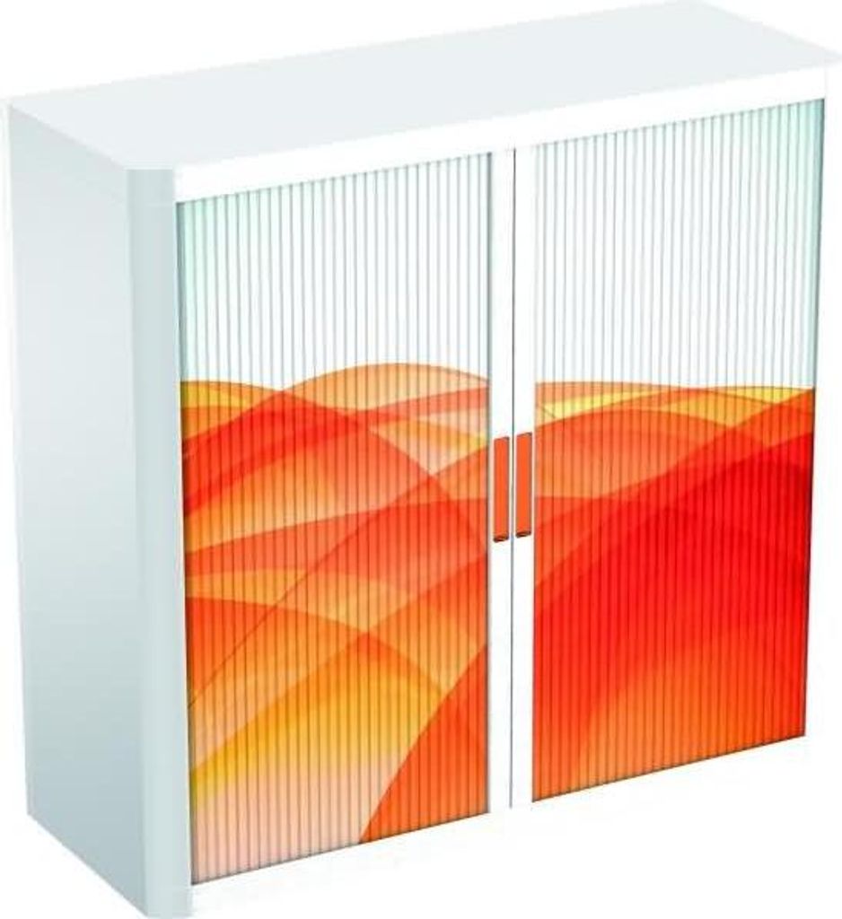 Rollladenschrank easyoffice BxTxH 86x37,5x104cm Motiv Grafic 3