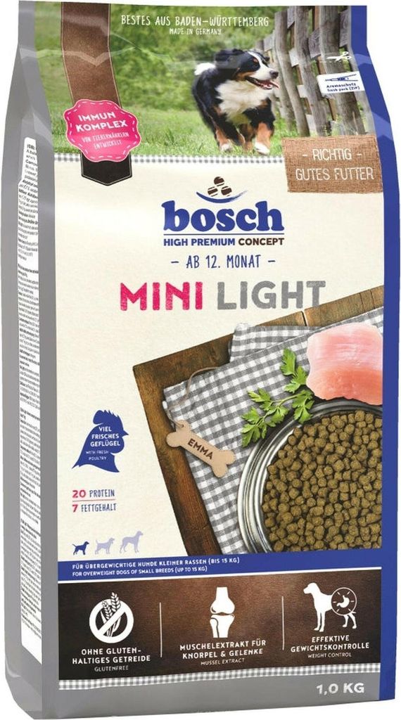 Bosch MINI LIGHT, Adult, Klein (5-10 kg), 1 kg, Gluten-frei