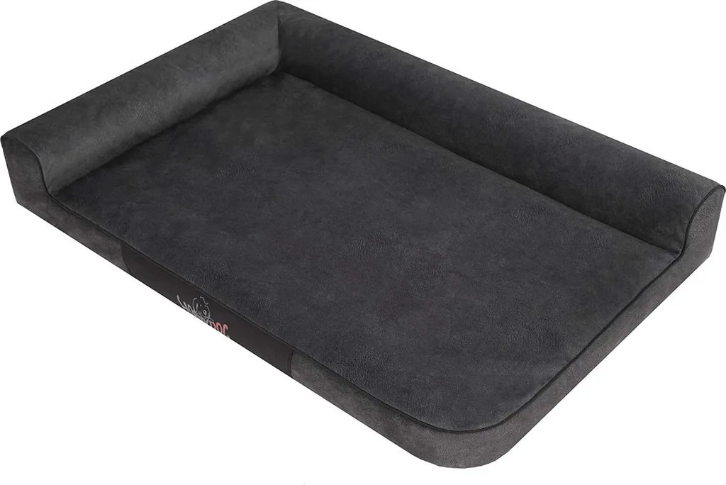 Couchage pour chien et chat 80 cm Noir - Lit de Repos Taille L Spacieux