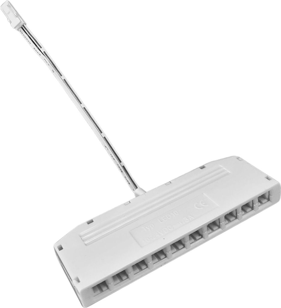 kalb | 10fach Adapter LED Mini weiß, 10cm Anschlußkabel
