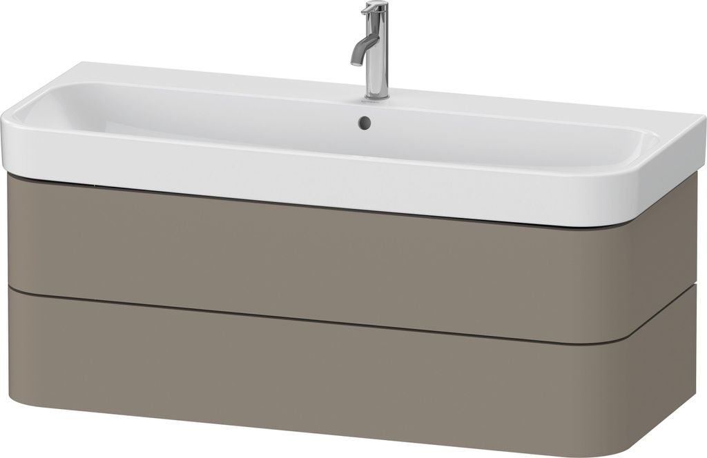 Duravit Happy D.2 Plus Waschtischunterbau wandhängend, 1175x490mm, 2 Schubkästen, HP4389092920000