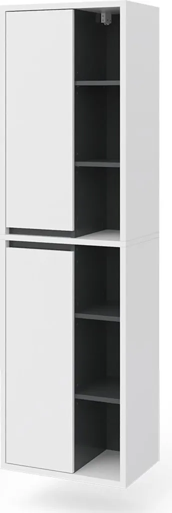 Meuble salle de bain anti-encombrement Vicco Viola blanc 50x170 cm