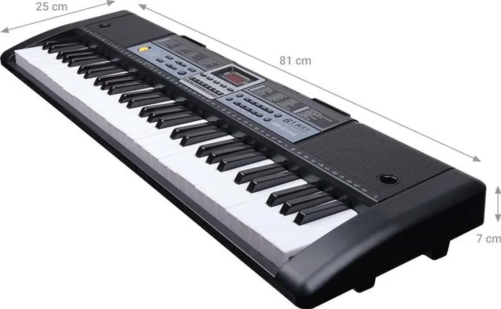 Piano enfant MQ 6136L à 61 touches lumineuses, fonction karaoké et micro