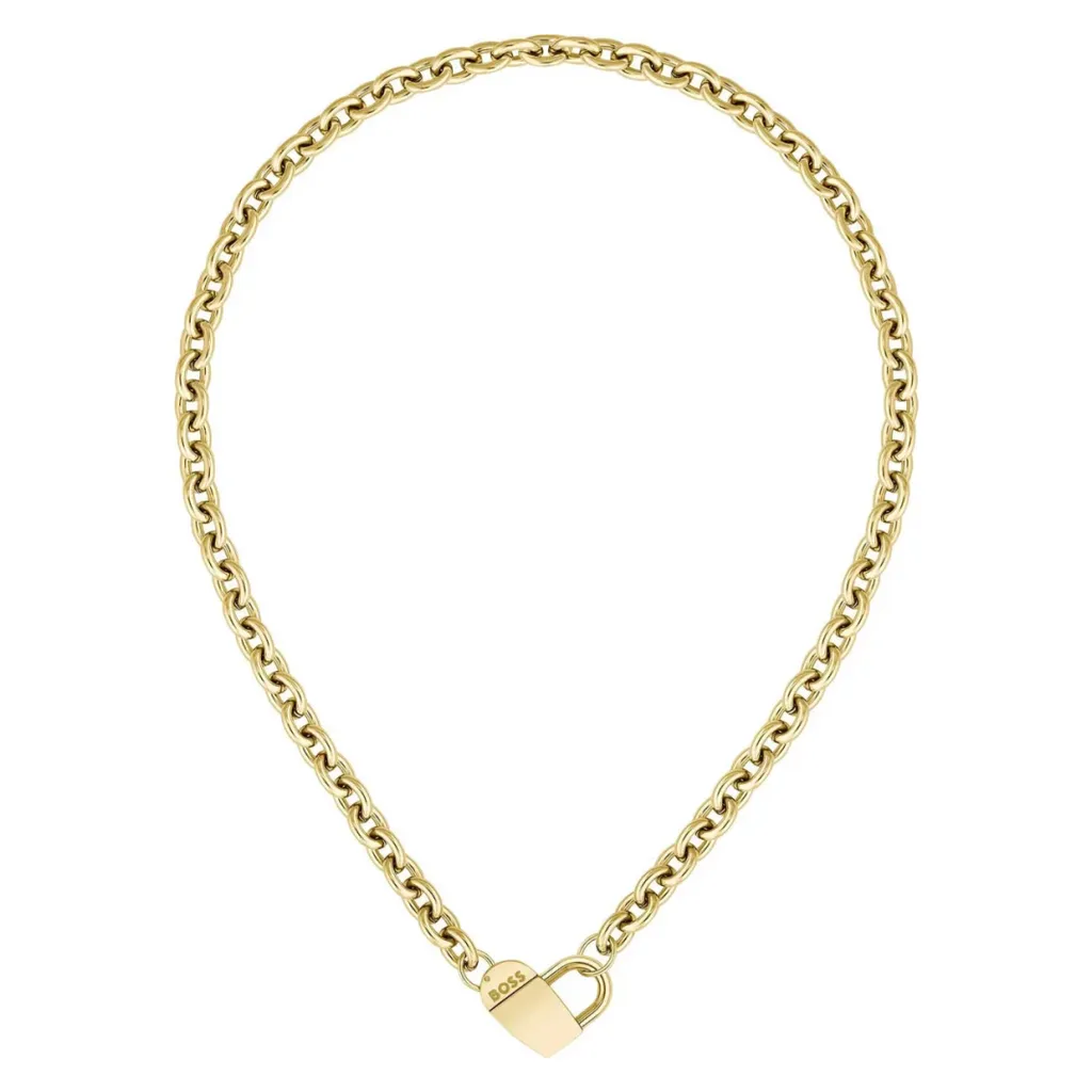 Boss Collier Cœur DINYA 1580417 - Fermoir Magnétique Haut de Gamme