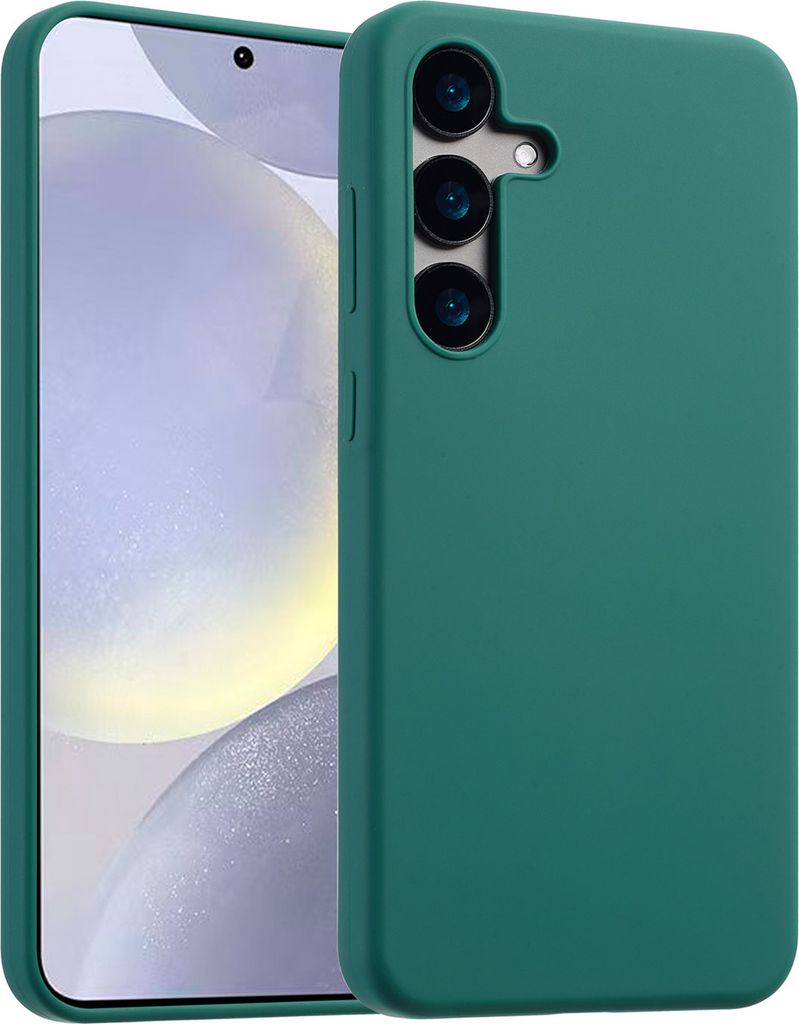Accezz Liquid Silikoncase Samsung Galaxy S24 Plus - Dunkelgrün