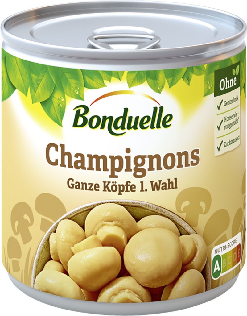 Bonduelle Champignons entiers I. Choix 390g Image du produit 