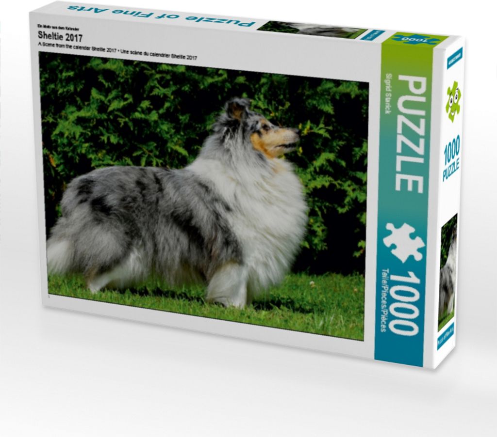 Calvendo Ein Motiv aus dem Kalender Sheltie 2017 1000 Teile Puzzle quer 640x480mm, Starick Sigrid; 7355206