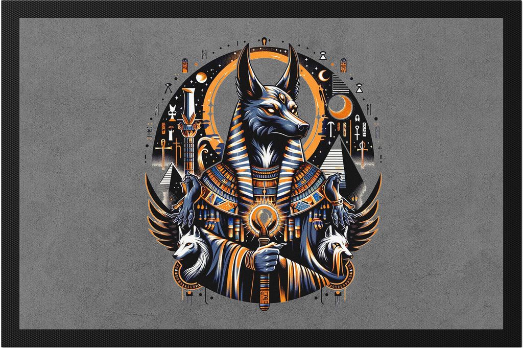 Anubis Ägyptischer Gott Fußmatte - Ägypten Geschichte Geschenk