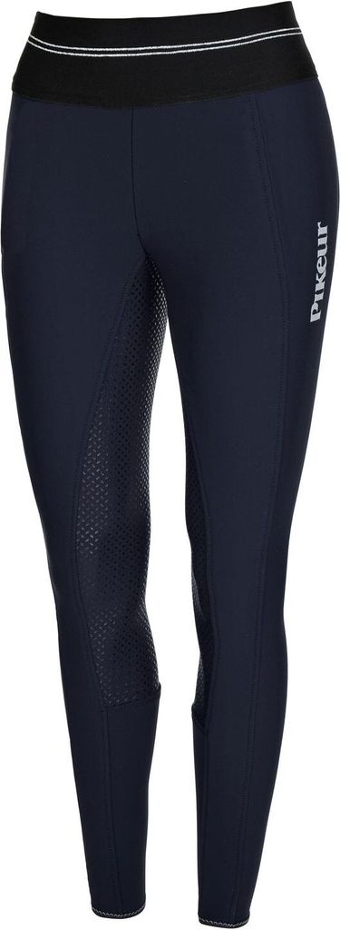 Pikeur Softshell Reithose Damen Athleisure Gia Full - Grip Classic Winterreithose Vollbesatz Night Blue 44