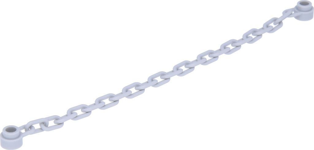 A light gray LEGO chain with two attachment points.