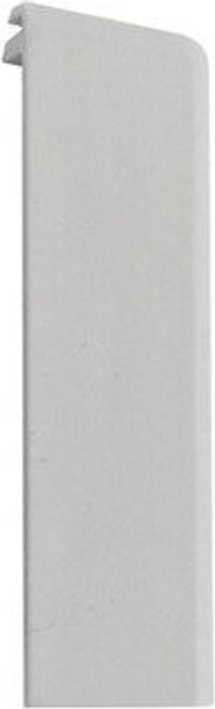 2,5m Teppichleiste Kettelleisten Teppich Leiste Ketteln WEISS 50mm Endstück Links HELLGRAU 1 Stk.