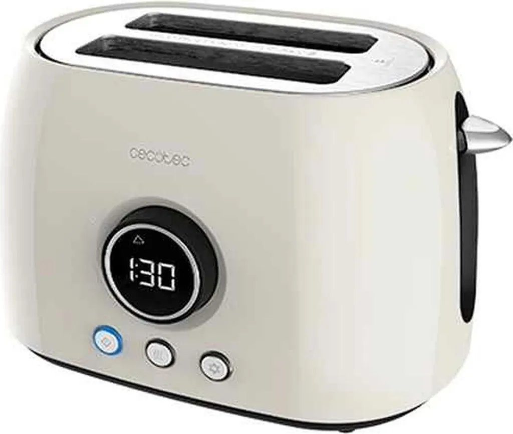 Toaster numérique 2 tranches avec écran de contrôle et finitions inox