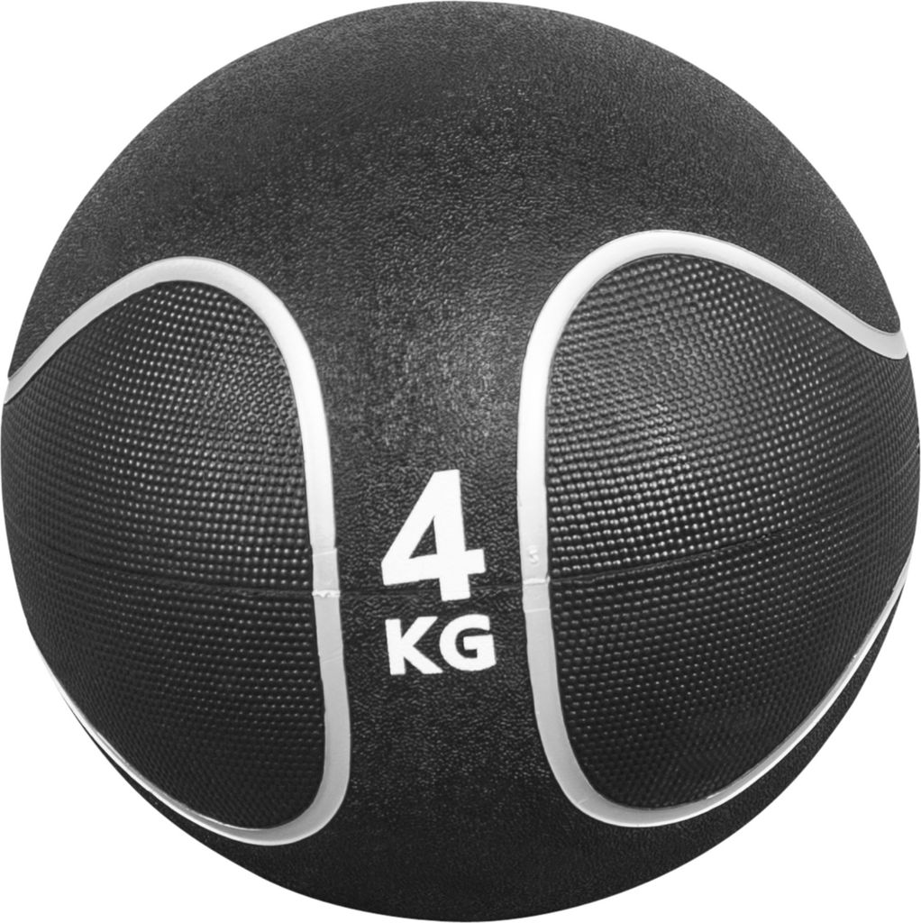GORILLA SPORTS Medizinball - 4kg Gewichte, Ø 23, Rutschfest, aus Gummi - Slam Ball, Gewichtsball, Trainingsball, Fitnessball