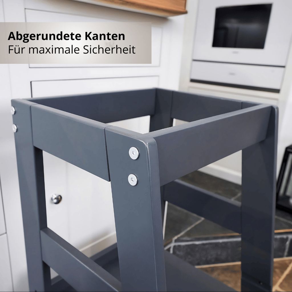 Lernturm NEO aus Buchenholz - Grau -100% Produktbild 9