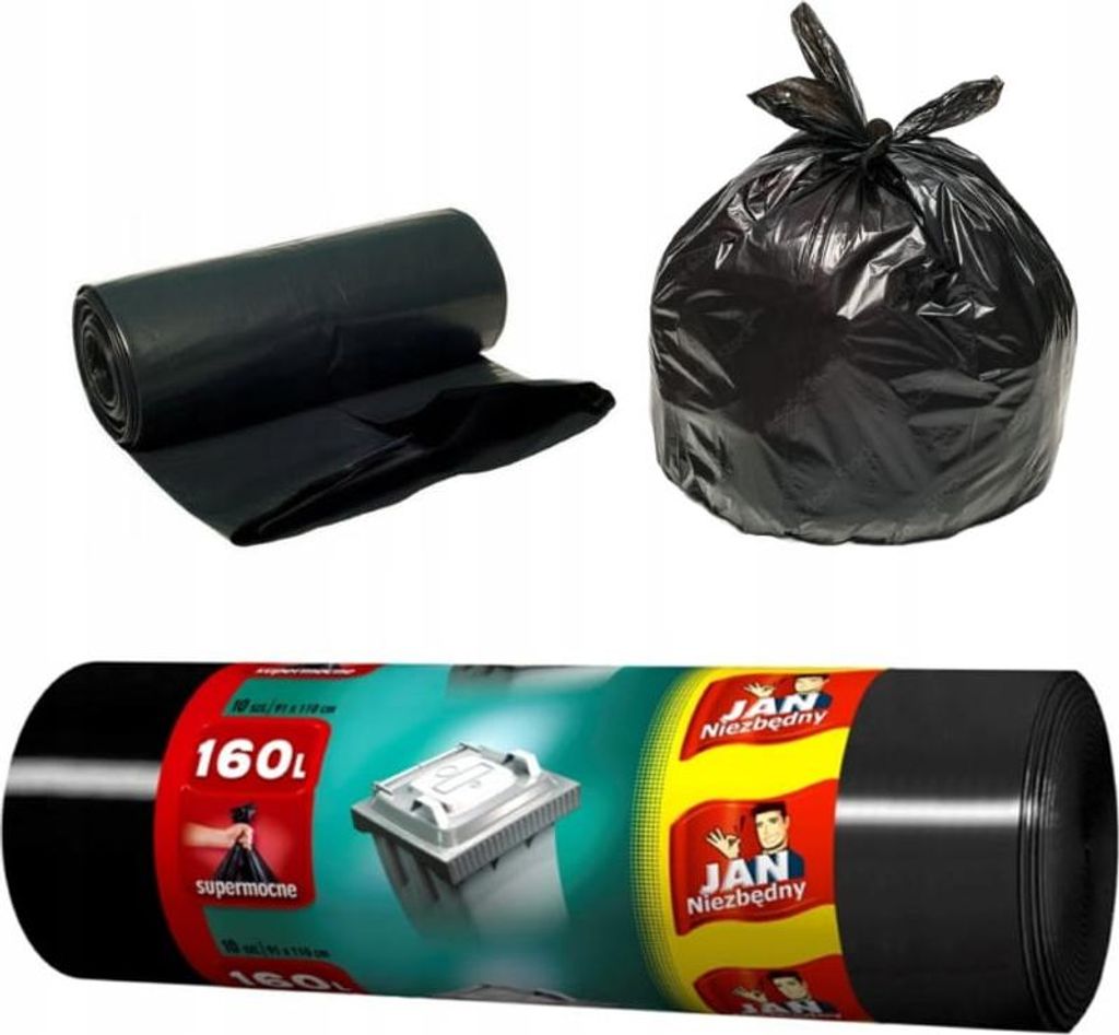 JAN UNSUITABLE rubbish sacks 160l, 10 pieces Image du produit 