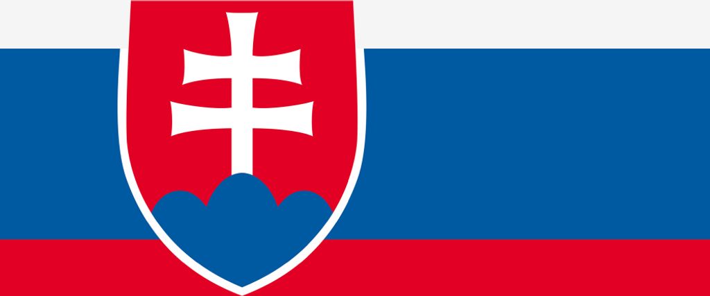 Slowakische Republik Kunstdruck Bild - Flaggen Der Welt (40 x 50 cm)