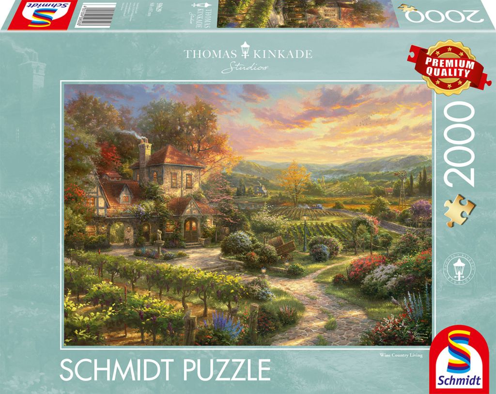 Puzzle 2000T Kinkade In den Weinbergen