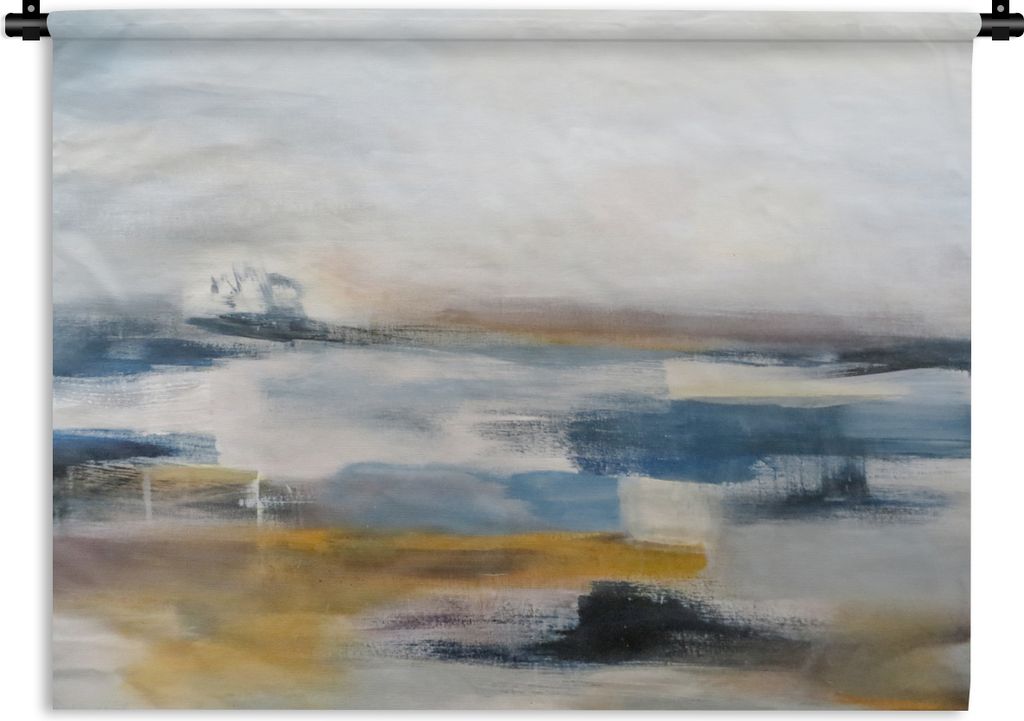 MuchoWow Wandteppich Wandbehang Ölgemälde - Abstrakt 90x67.5 cm Tapisserie Dekoration Wandtuch - Fototeppich - Wand-Skulpturen