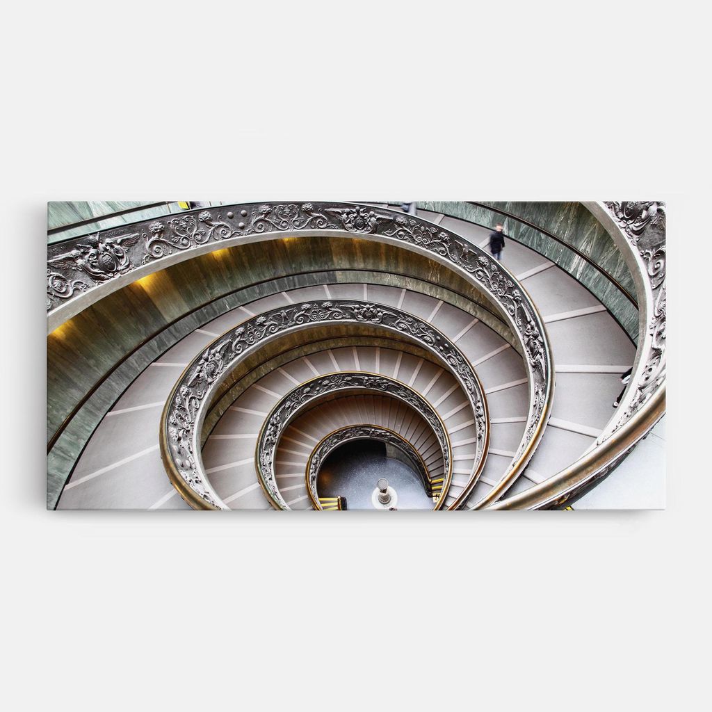 ARTHUB Leinwandbild 40x80 cm, Vatican Museum | Wohnzimmerdekoration, Hängende Bilder, Wanddekoration, Heimdekoration, Abstrakte, Optische Täusc...