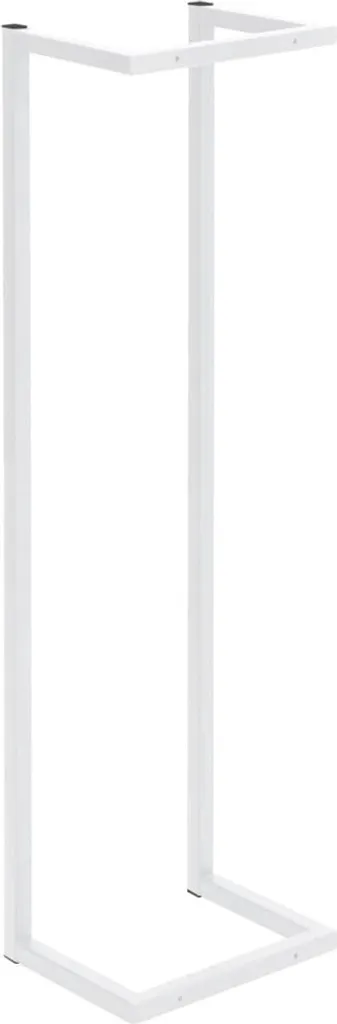 Support serviettes blanc 95 cm pour séchage rapide en salle de bain