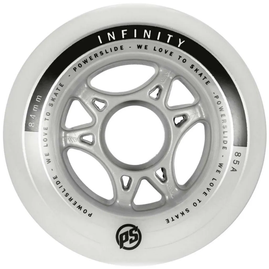 Jeu de 4 roues de roller 84mm Powerslide Infinity 85A pour le fitness