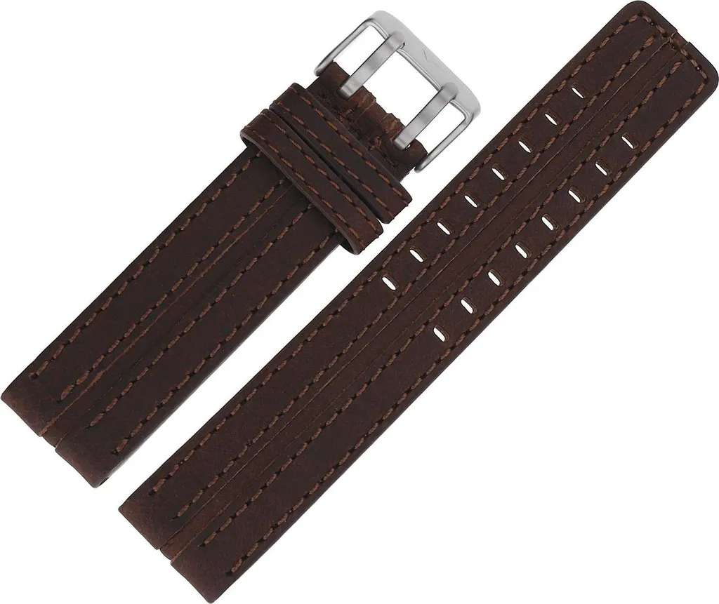 Ceinture de Randonnée en Cuir Brun Foncé A555 - Équipement Expedition Mat