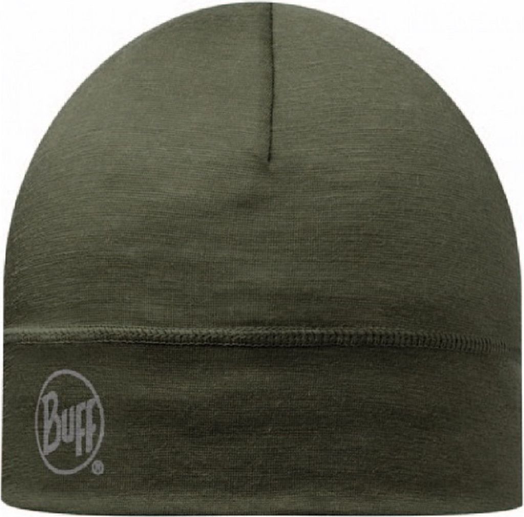 BUFF MERINO HAT, Naturfaser, eine Lage 100% Merino-Wolle, grün