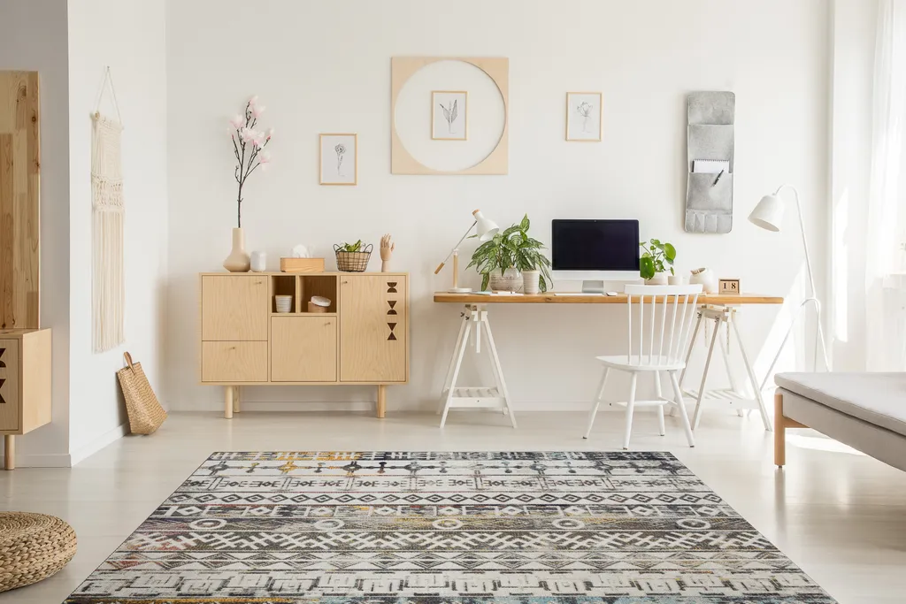Tapis de Passage Extérieur Boho Chic Beige et Multicolore 80x250 cm - 5
