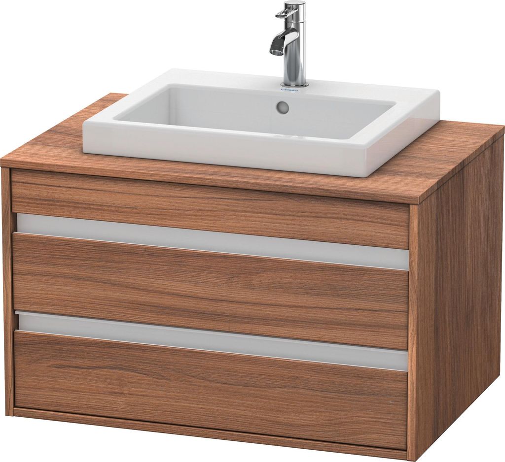 Duravit Waschtischunterbau KETHO 550 x 800 x 496 mm nussbaum natur