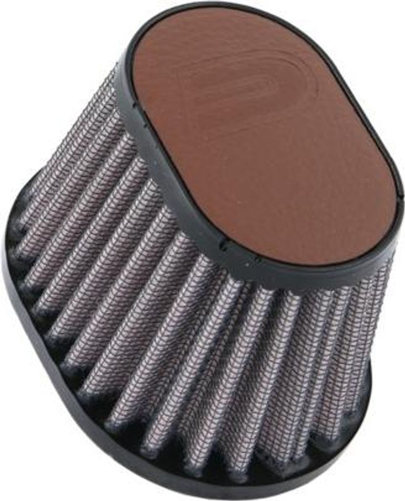 DNA Sportluftfilter Lederoberteil Sportluftfilter 100 x 75 mm braun