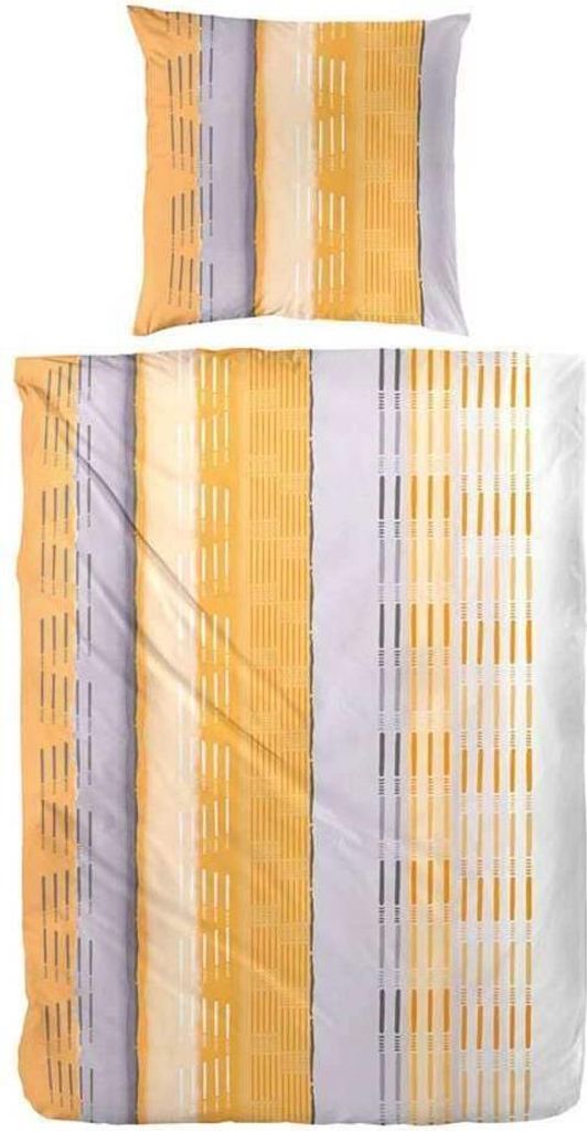 Bettwäsche Renforcé Orange Rot Kariert 100% Baumwolle Reißverschluss Hahn Bettbezug Kissenbezug Bettgarnitur strapazierfähig waschbar pflegeleicht