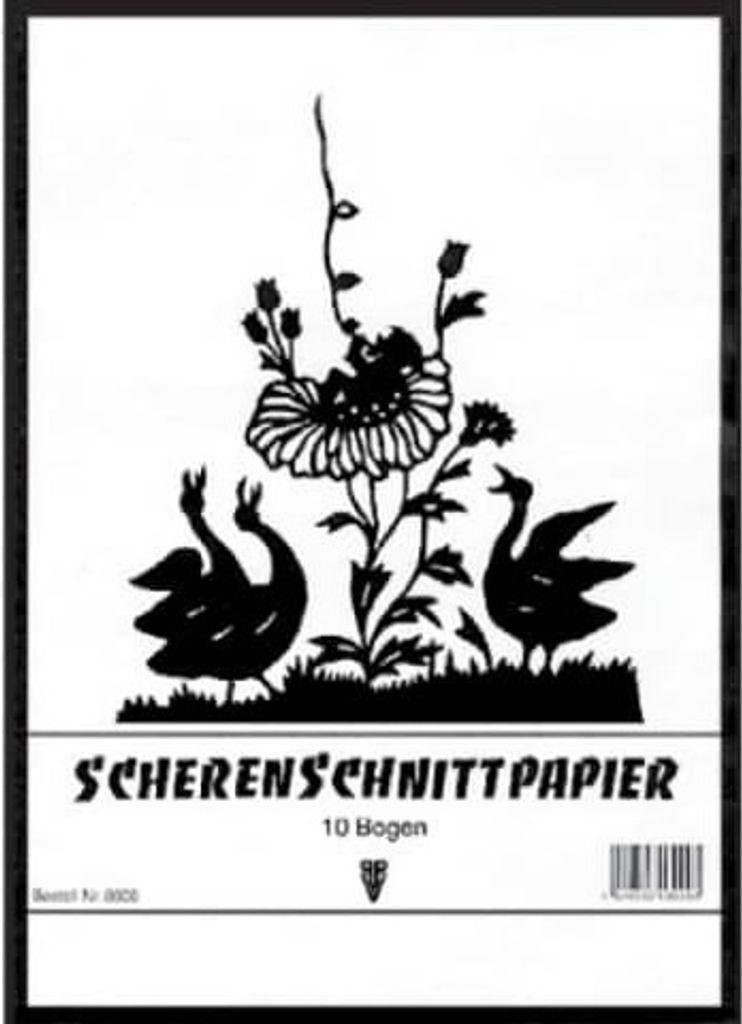 Scherenschnittpapier Heft A4 PENIG 3900 10BL schwarz Produktbild 